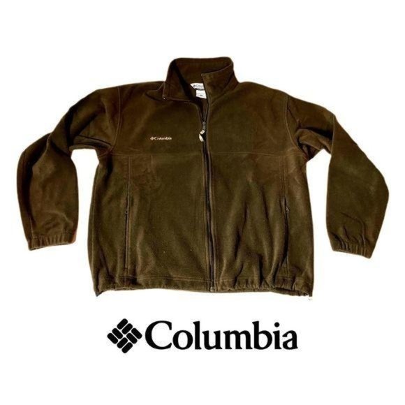 Columbia Other - Columbia Brown Fleece Zip Up Jacket